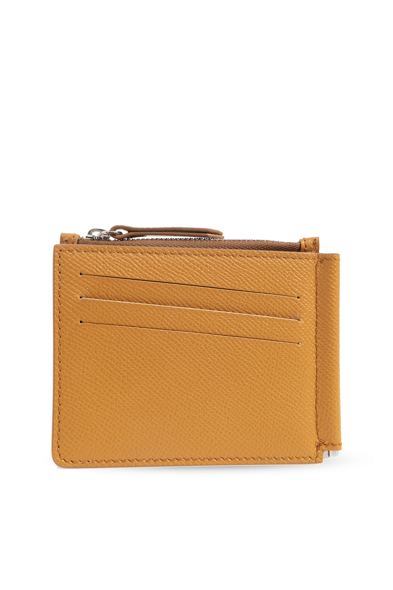 Brown Leather wallet with money clip Maison Margiela - Vitkac Canada